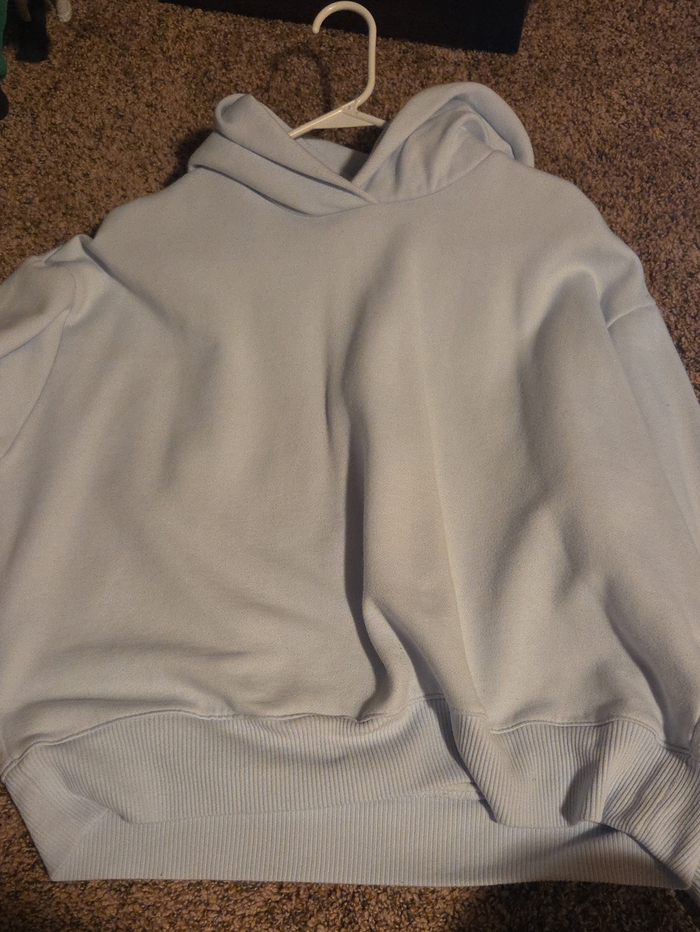 Target Women's Light Blue Hooded Sweatshirt